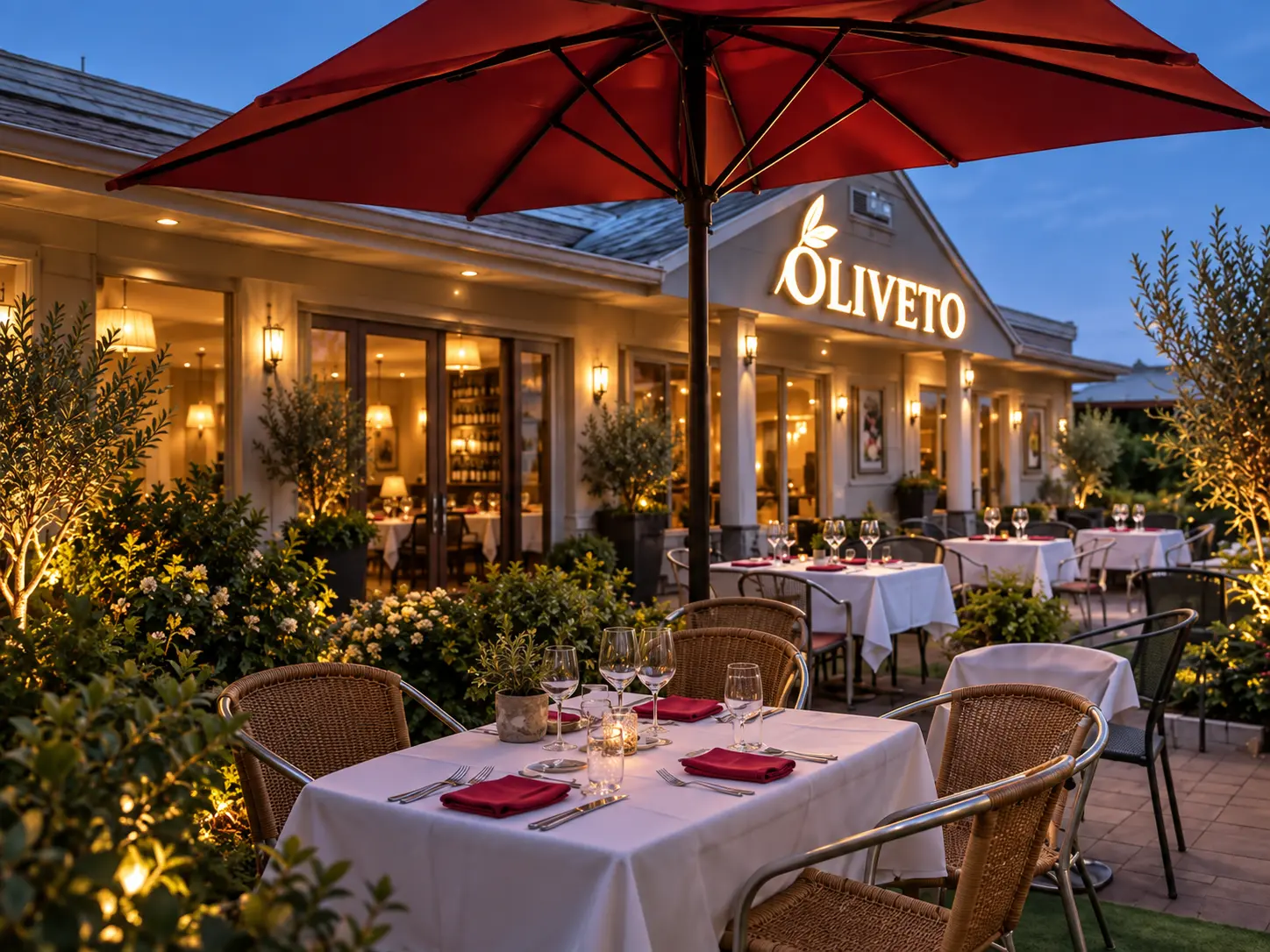 La terrasse du Ristorante Oliveto